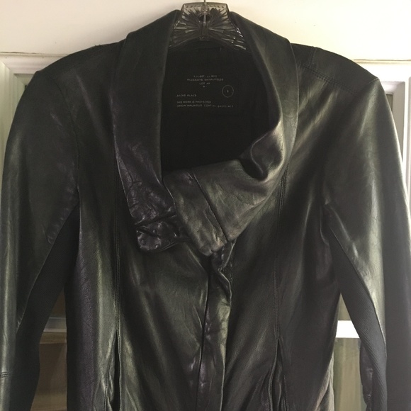 All Saints Ulani Black Leather Jacket - Picture 2 of 6